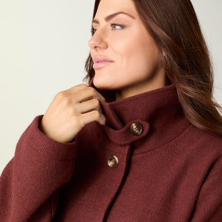 Camilla Button Front Jacket - Nutmeg