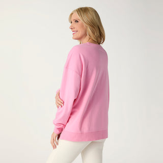 Sweetheart Sequin Sweatshirt - Pink