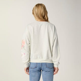 Triple Hearts Sweatshirt - Stone Heather