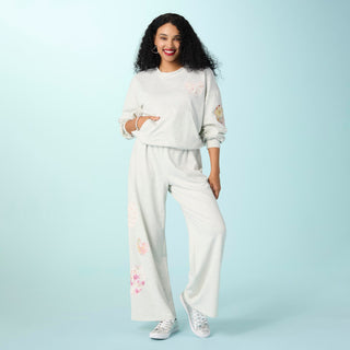 Triple Hearts Sweatshirt - Stone Heather