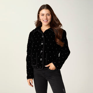 Caelyn Jacket with Front Pockets - Black
