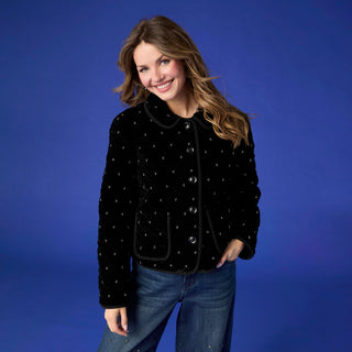 Caelyn Jacket with Front Pockets - Black