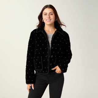 Caelyn Jacket with Front Pockets - Black