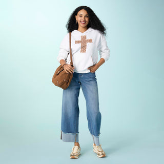 Bambu Soft Wide Ankle with Cuff - Medium Denim
