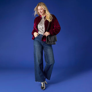 Bambu Soft Wide with Side Panel - Dark Denim