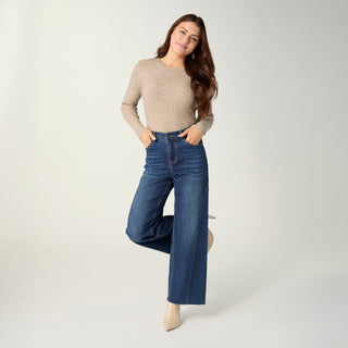 Bambu Soft Wide with Side Panel - Dark Denim