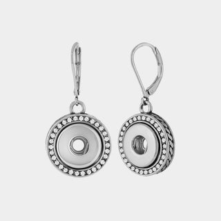 Petite Bling Dangle Earrings - Silver