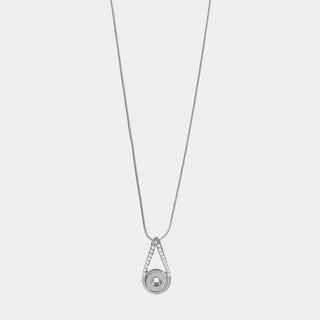 Bling Infinity Necklace - Silver