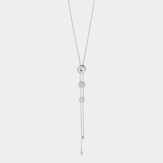 Tres Volte Adjustable Necklace - Silver