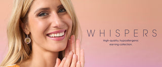 High quality, hypoallergenic earrings. Shop Whispers collection.