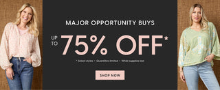 Major Opportunity Buys: Up to 75% Off select styles