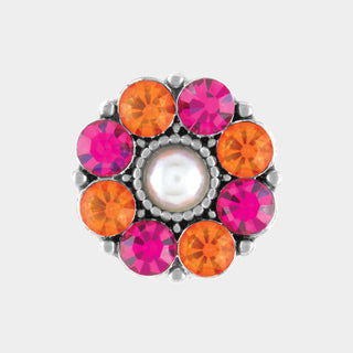 Aria- Black Diamond/Clear - Orange/Fuchsia