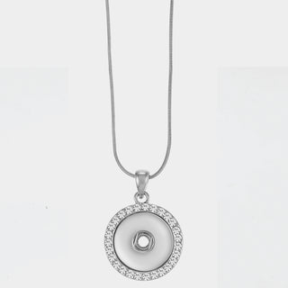 Bling Pendent Necklace - Silver