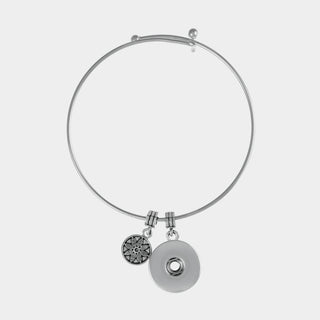1-Snap Wire Bracelet - Silver