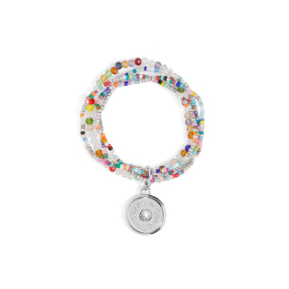 Festival Stretch Bracelet - Silver