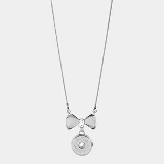 Bow Necklace - Silver