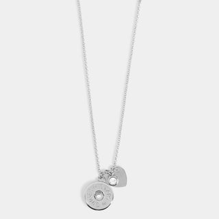 Heart Charm Necklace - Silver