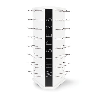 3-Sided Spinner Display - White