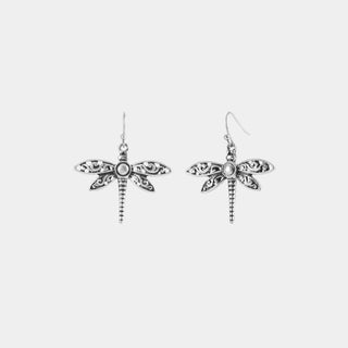 Antique Silver Dragonfly Dangle