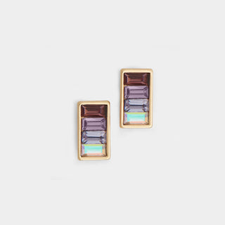 Purple Ombre Earrings - Purple