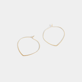 Abstract Hoop Earrings - Gold - Final Sale