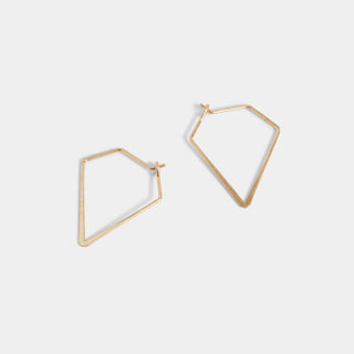 Unique Hoop Earrings - Gold - Final Sale