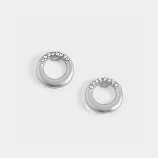 Matte Stud Earrings - Silver - Final Sale
