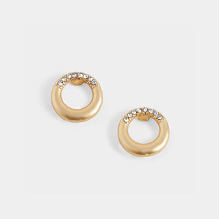 Matte Stud Earrings - Gold - Final Sale