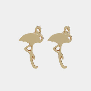 Flamingo Stud Earrings - Gold