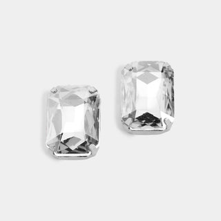 Octagon Jewel Earring - Clear