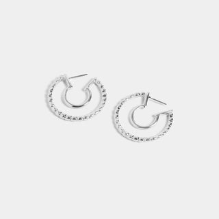 Silver Cool Hoop Earrings - Final Sale