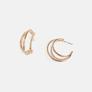 Multi Hoop Earrings - Gold