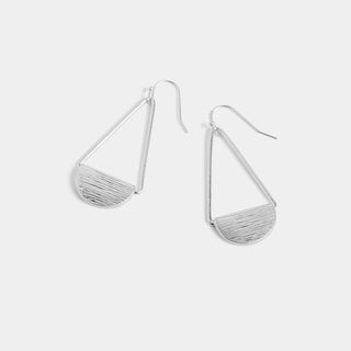 Open Sail Dangle Earrings - Silver