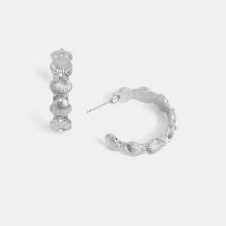 Whispers Shell Embellished Hoops