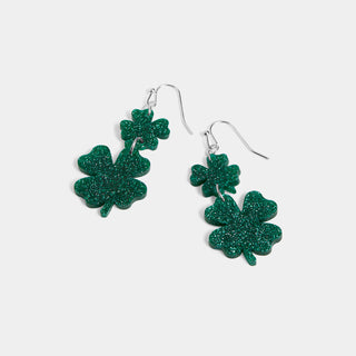 Whispers Clover Chain Dangles - Green