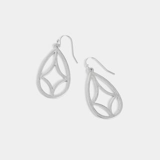Whispers Dazzling Teardrop Dangle - Silver