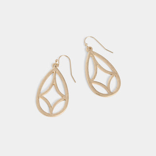 Whispers Dazzling Teardrop Dangle - Gold
