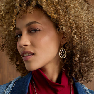 Whispers Dazzling Teardrop Dangle - Gold