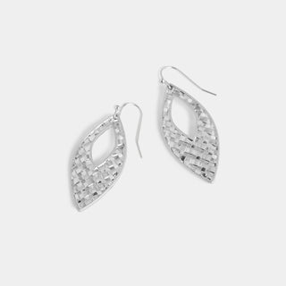 Whispers Criss Cross Drop - Silver