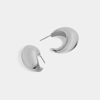Whispers Thick Hoop - Silver