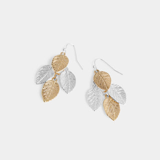 Whispers Falling Leaves Dangle - Mixed Metal