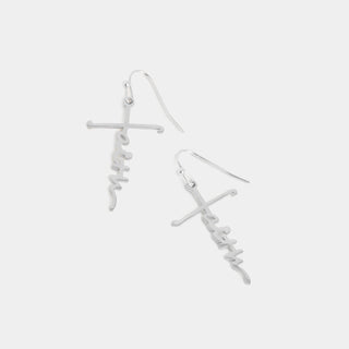 Whispers Faithful Cross Dangle - Silver