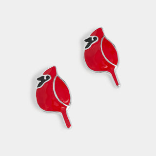 Whispers Cardinal Studs - Red
