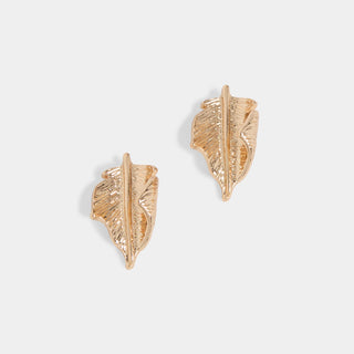 Whispers Leaf Stud - Gold