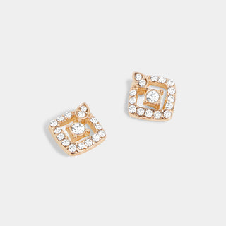 Whispers Bedazzled Studs - Gold