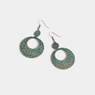 Whispers Sedona Polka Dot Hoop - Gold
