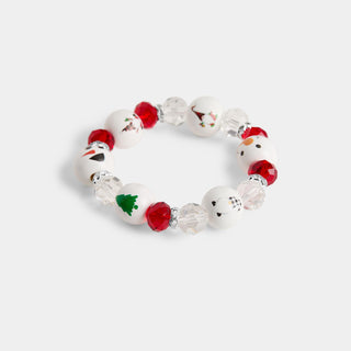 Whispers Christmas Bead Bracelet - Silver