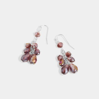 Whispers Shimmering Bead Dangle Earrings - Iridescent