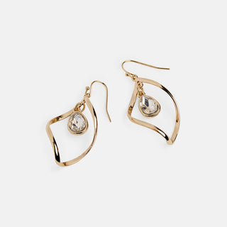 Whispers Twist Drop Dangle Earring - Gold