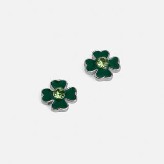 Whispers Gem Clover Stud - Green
